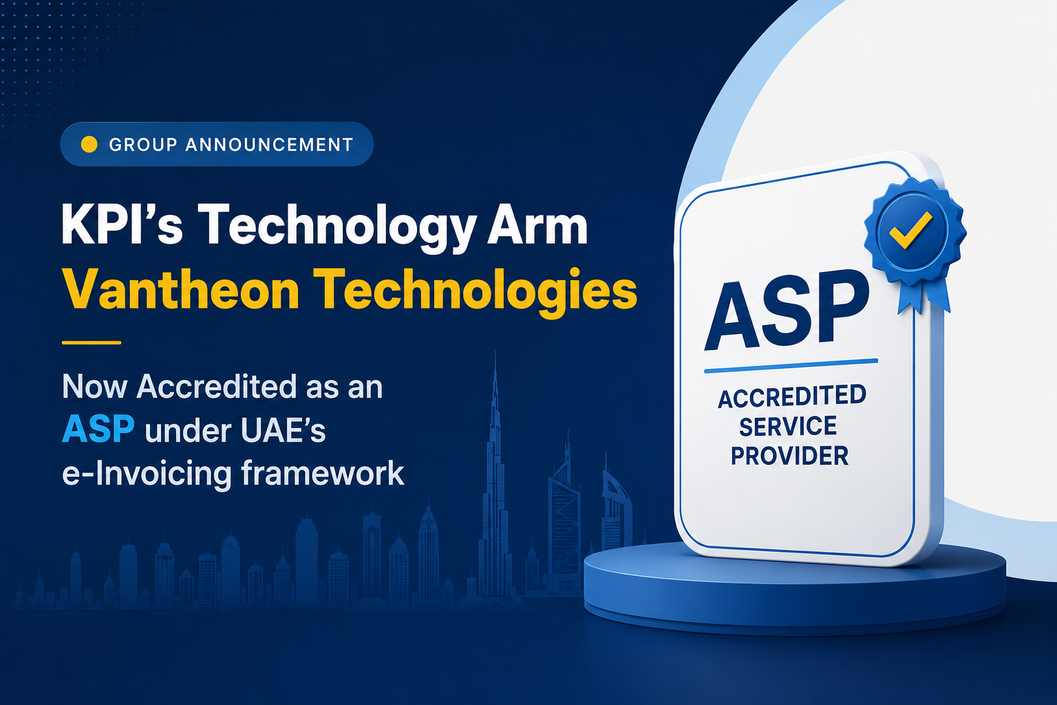 Vantheon Technologies Accredited E-Invoicing Service Provider